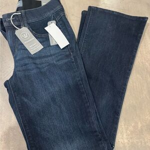 Wit & Wisdom Women's Deep Indigo Boot Cut Jeans- flattering fit (from Nordstrom)